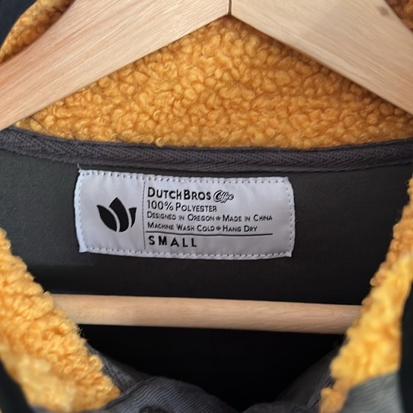 Dutch Bros Teddy Multi Color Fleece Snap Jacket - Size Small - Picture 7 of 8